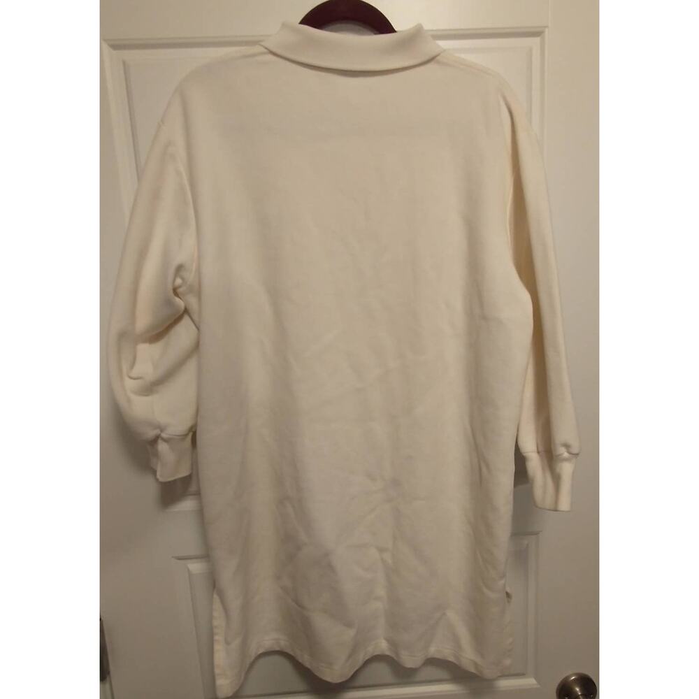 Vintage Polo by Ralph Lauren Mid Sleeve Polo. Men's XL. White. - Picture 2 of 5